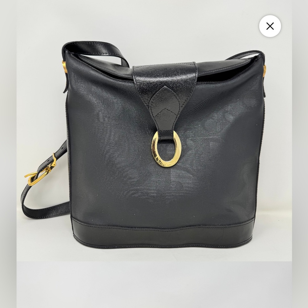 Dior Black Textured Crossbody Bag